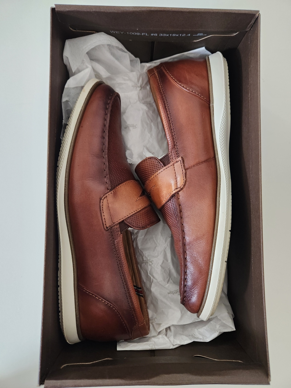 Florsheim Brown Leather Slip-On Loafers